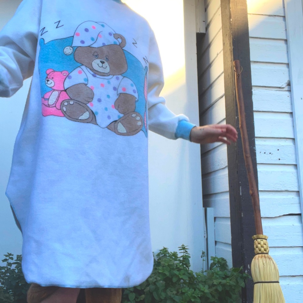 Vintage fleece nighty sweater